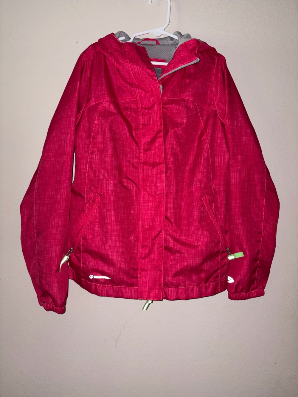 Girls Pink Hooded Lightweight Jacket